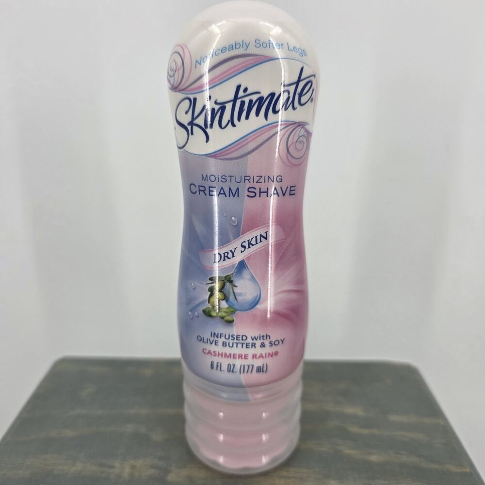 Skintimate Cream Shave Olive Butter & Soy Cashmere Rain 6 oz Discontinued NEW